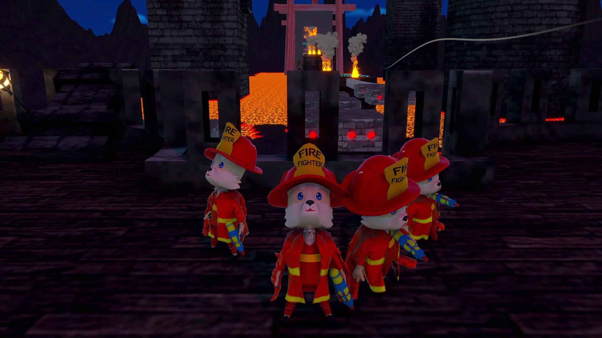 Foto do jogo Firefighters Together
