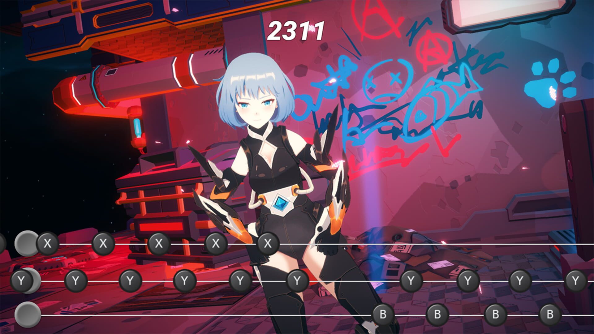 Foto do jogo Anime Dance-Off: Space Party