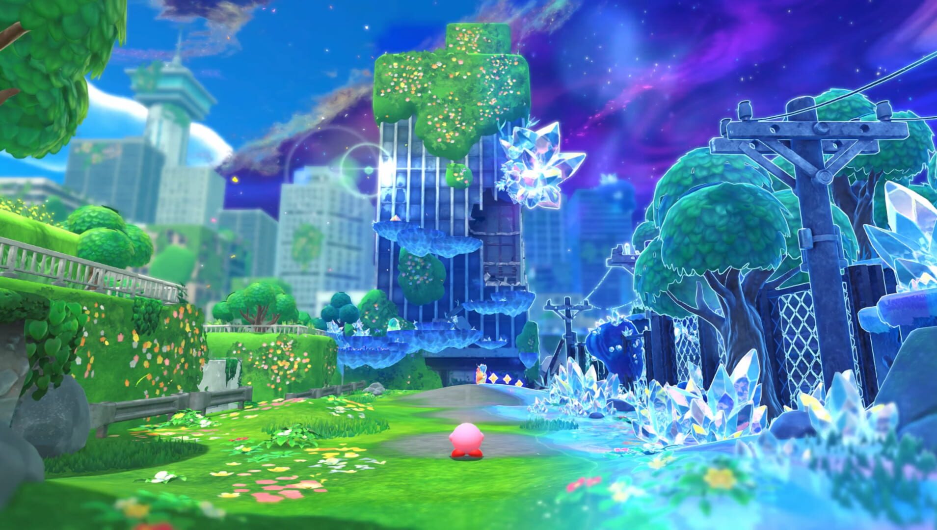 Foto do jogo Kirby and the Forgotten Land: Nintendo Switch 2 Edition + Star-Crossed World