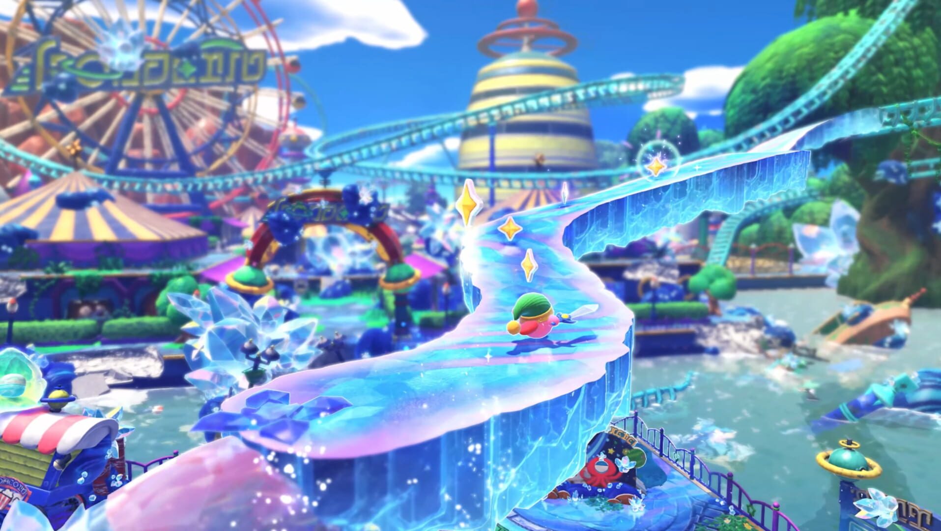 Foto do jogo Kirby and the Forgotten Land: Nintendo Switch 2 Edition + Star-Crossed World