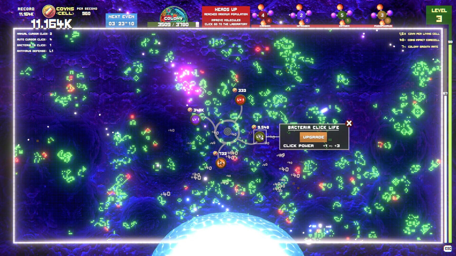 Foto do jogo SynthetiCell BioClicker