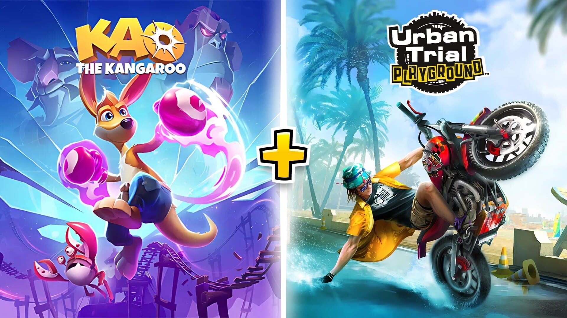 Foto do jogo Kao The Kangaroo + Urban Trial Playground