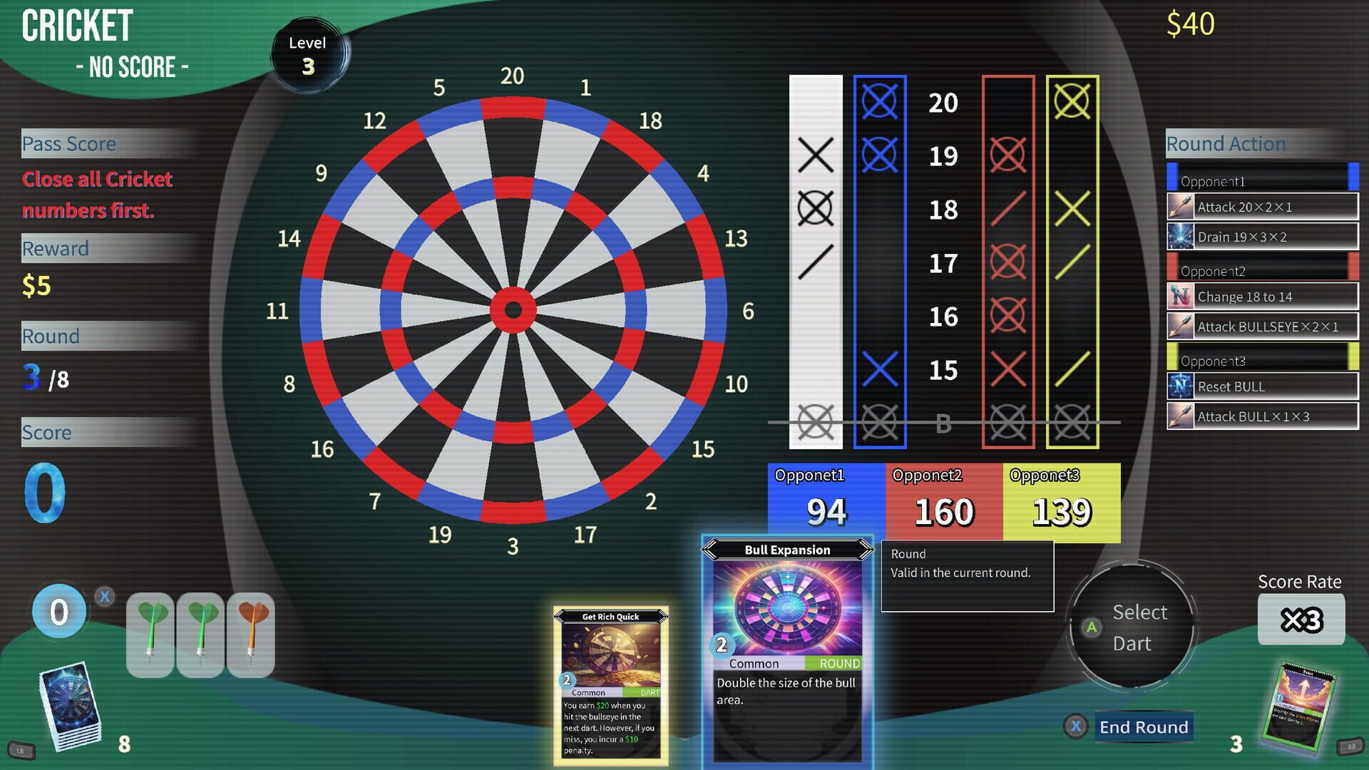 Foto do jogo Greedy Darts