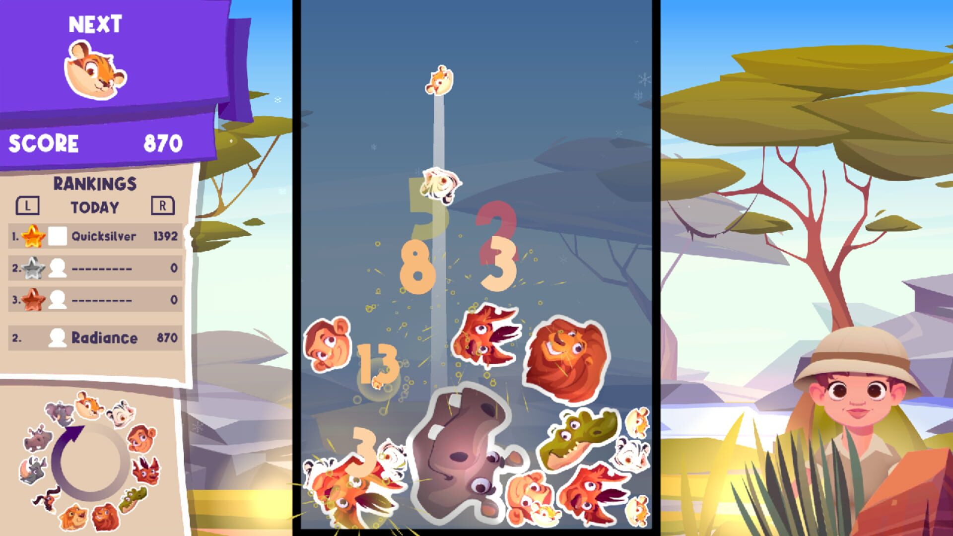Foto do jogo Zoo Merge
