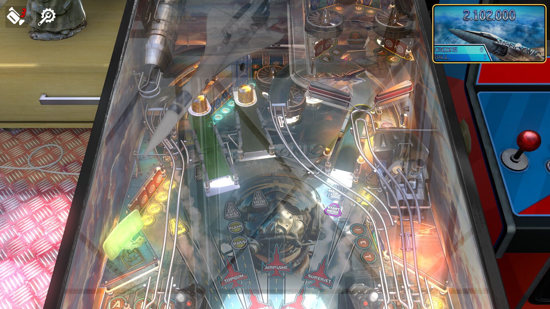 Foto do jogo Zaccaria Pinball: Supersonic Deluxe Pinball Table