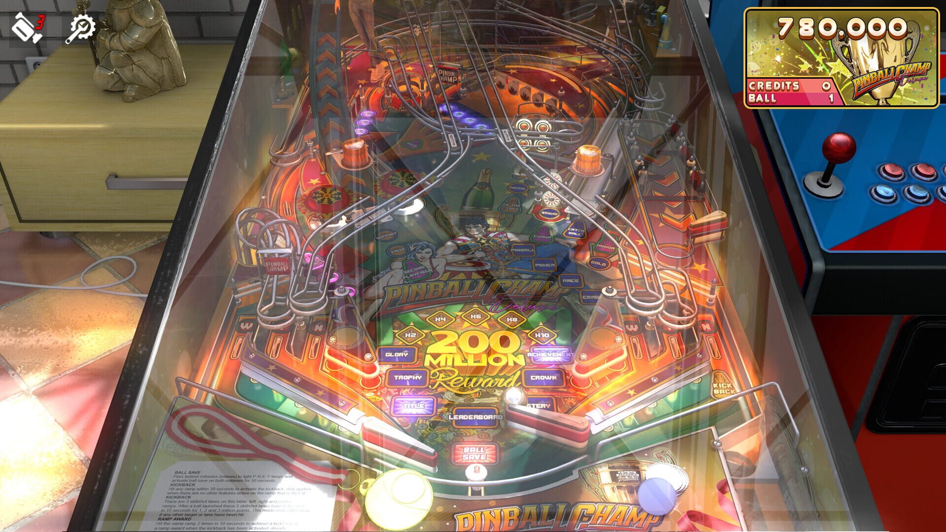 Foto do jogo Zaccaria Pinball: Pinball Champ Deluxe Pinball Table