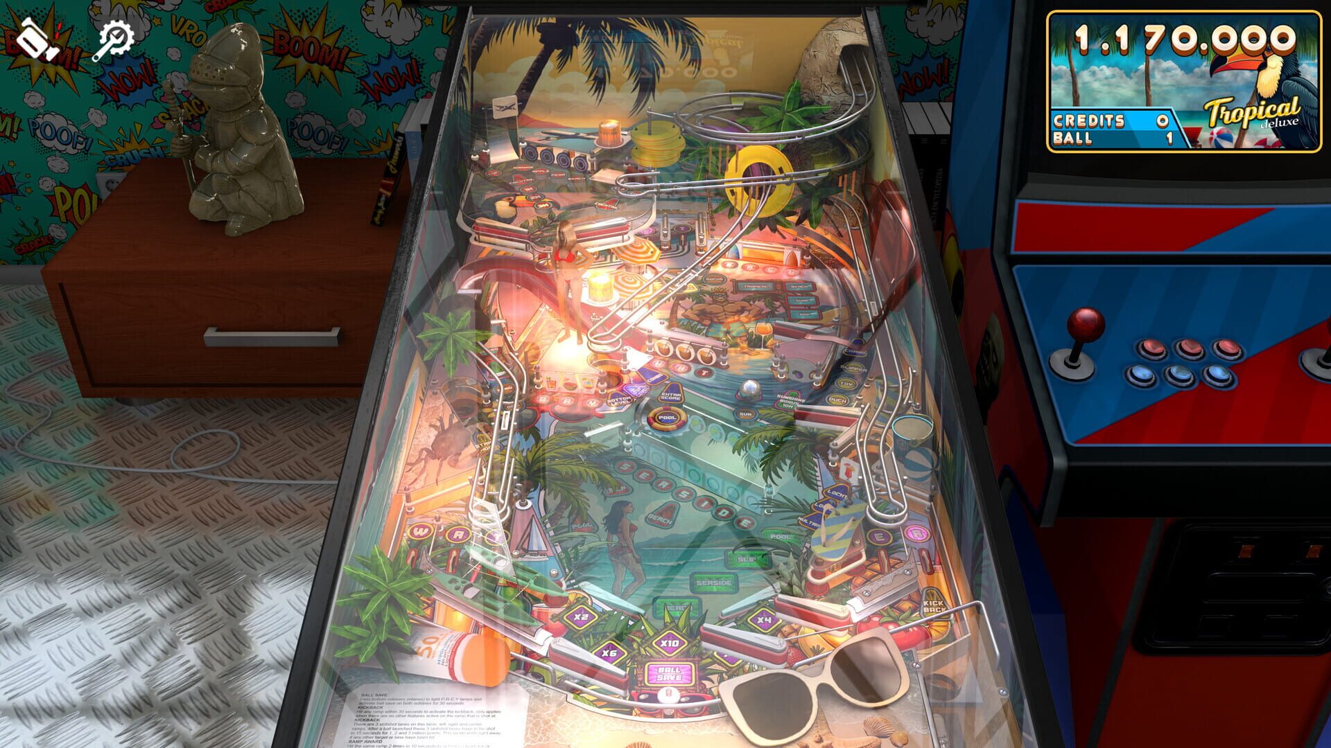 Foto do jogo Zaccaria Pinball: Tropical Deluxe Pinball Table