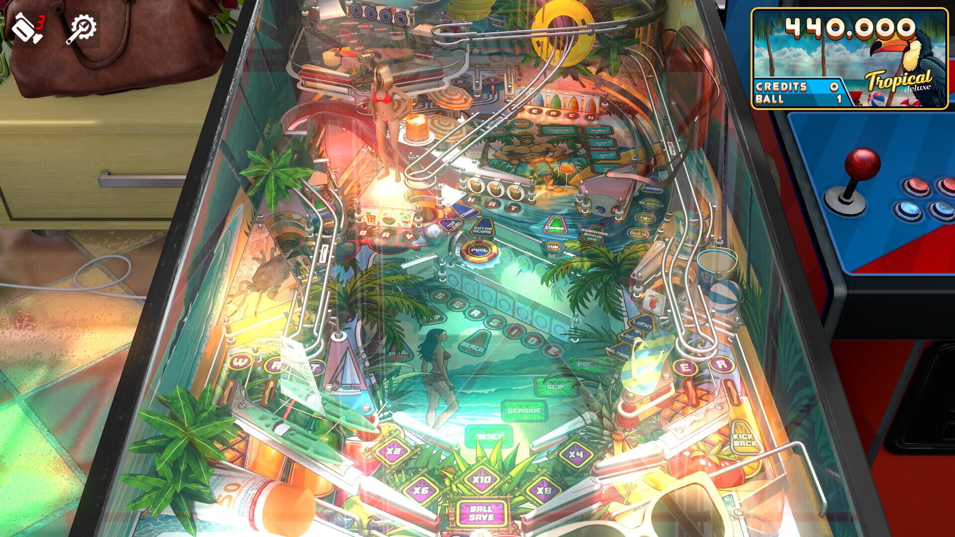 Foto do jogo Zaccaria Pinball: Tropical Deluxe Pinball Table