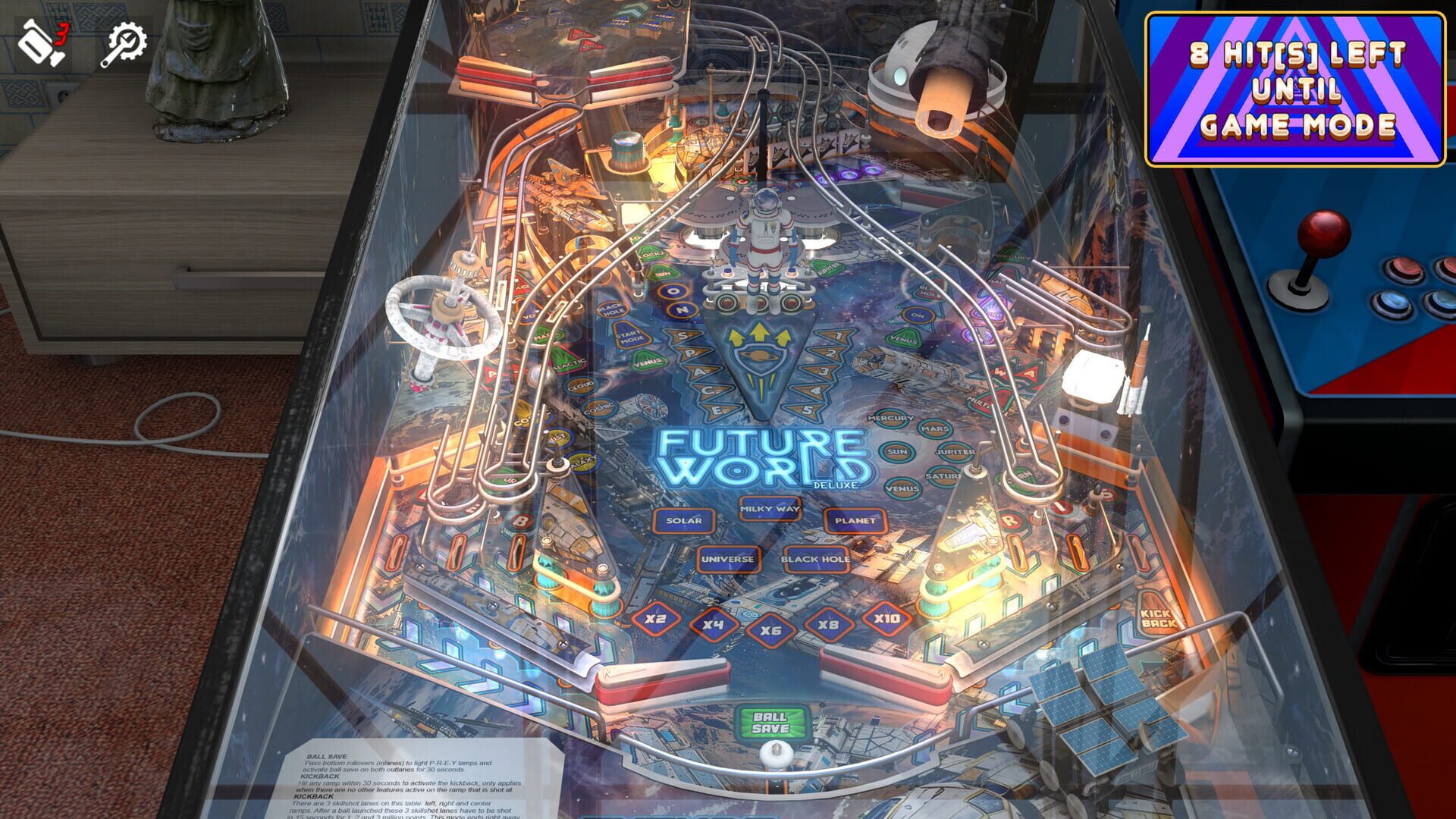 Foto do jogo Zaccaria Pinball: Future World Deluxe Pinball Table