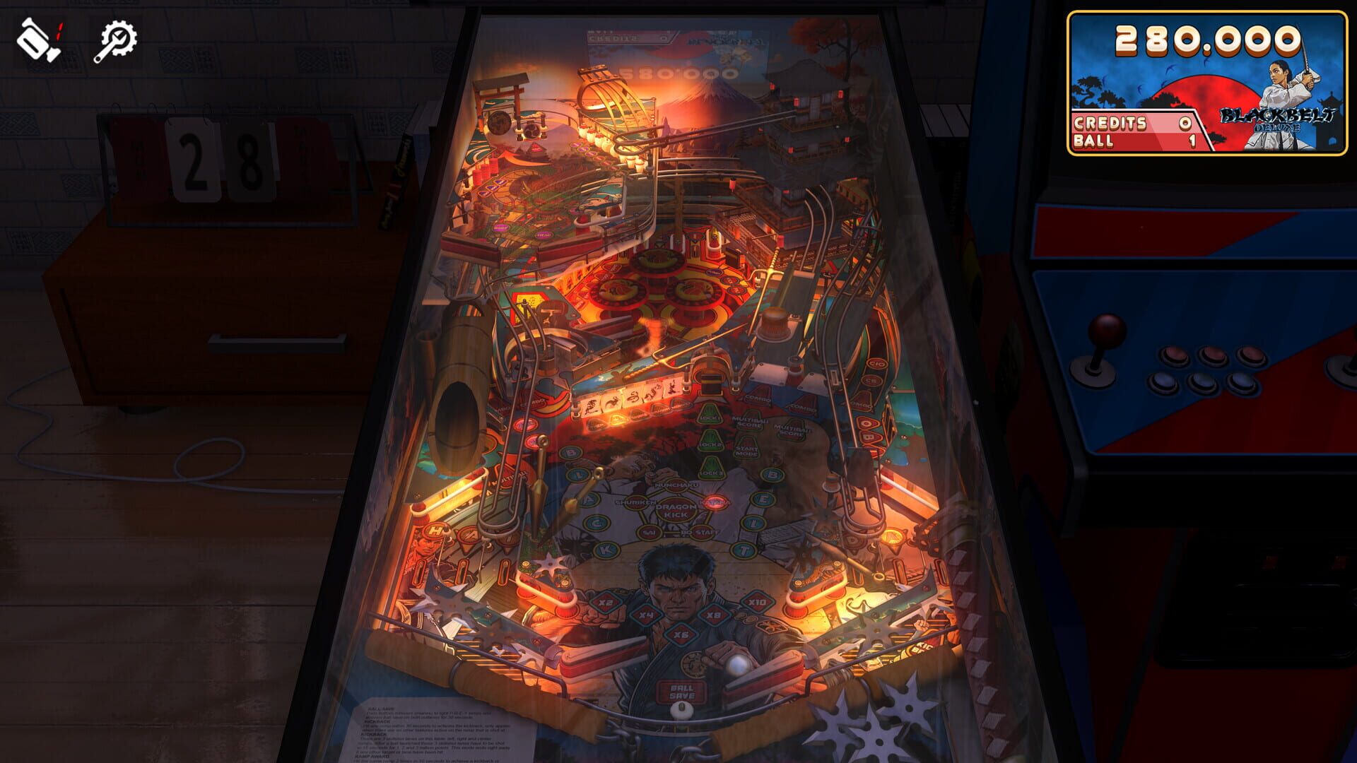 Foto do jogo Zaccaria Pinball: Blackbelt Deluxe Pinball Table