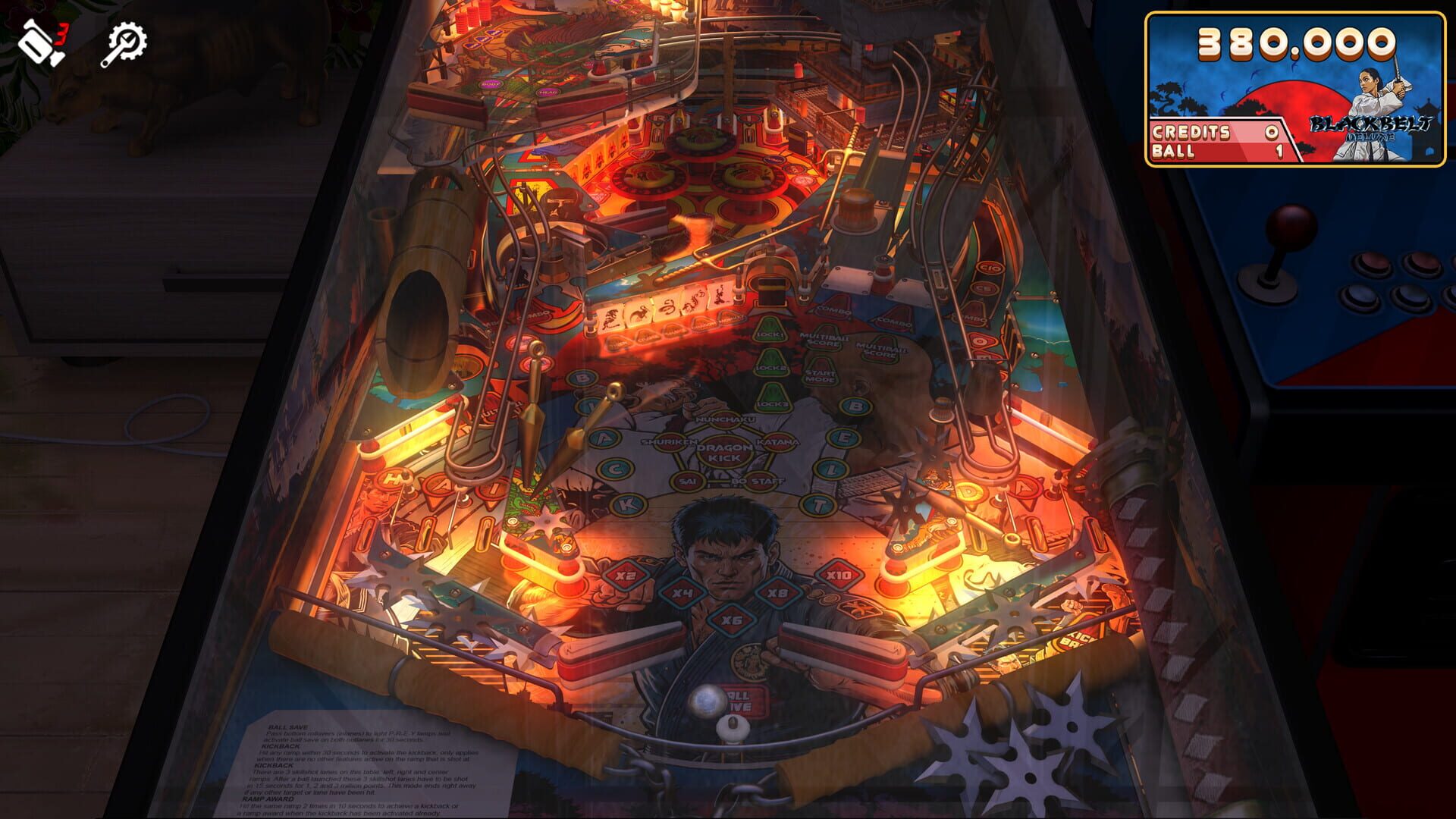 Foto do jogo Zaccaria Pinball: Blackbelt Deluxe Pinball Table