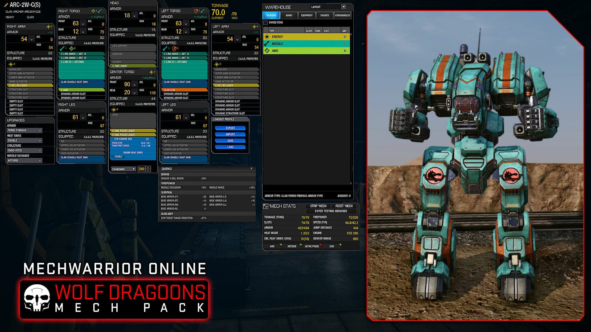 Foto do jogo MechWarrior Online: Wolf Dragoons Mech Pack