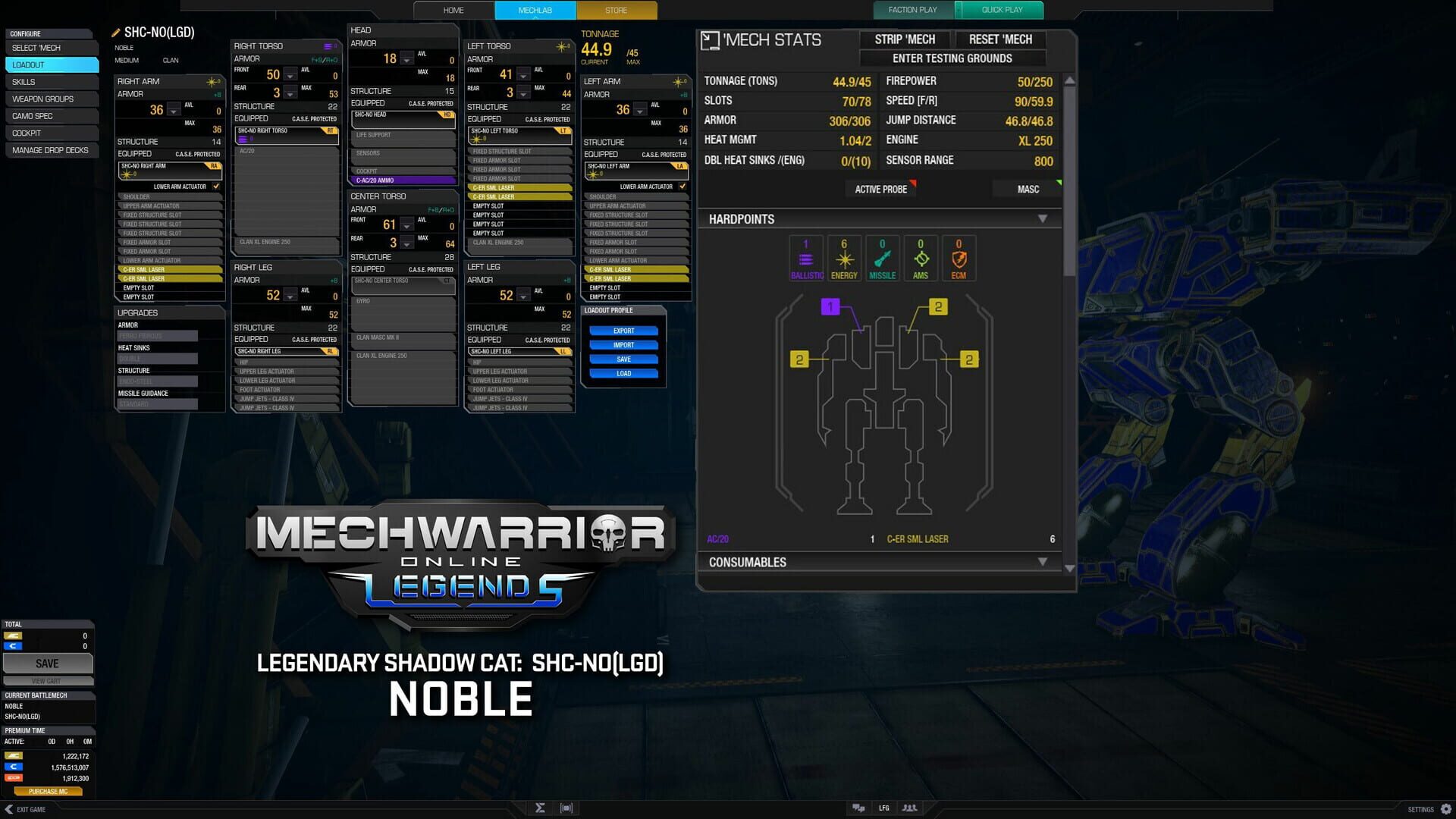 Foto do jogo MechWarrior Online: Noble Legendary Mech Pack