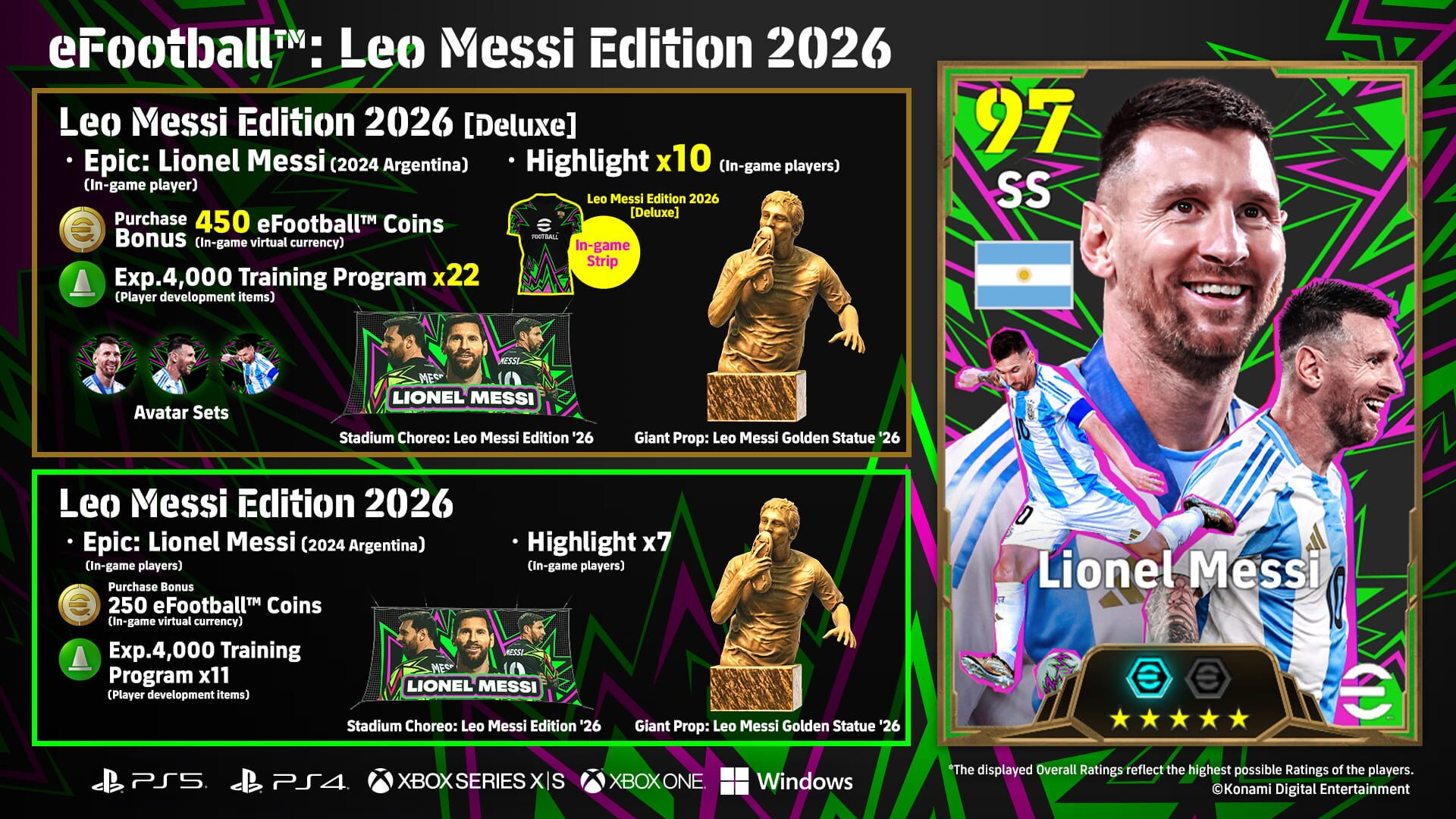 Foto do jogo eFootball: Leo Messi Edition 2026 - Deluxe
