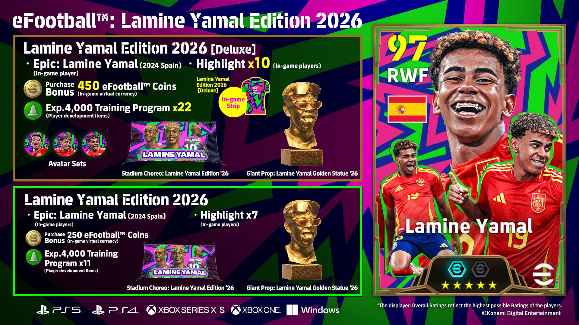 Foto do jogo eFootball: Lamine Yamal Edition 2026 - Deluxe