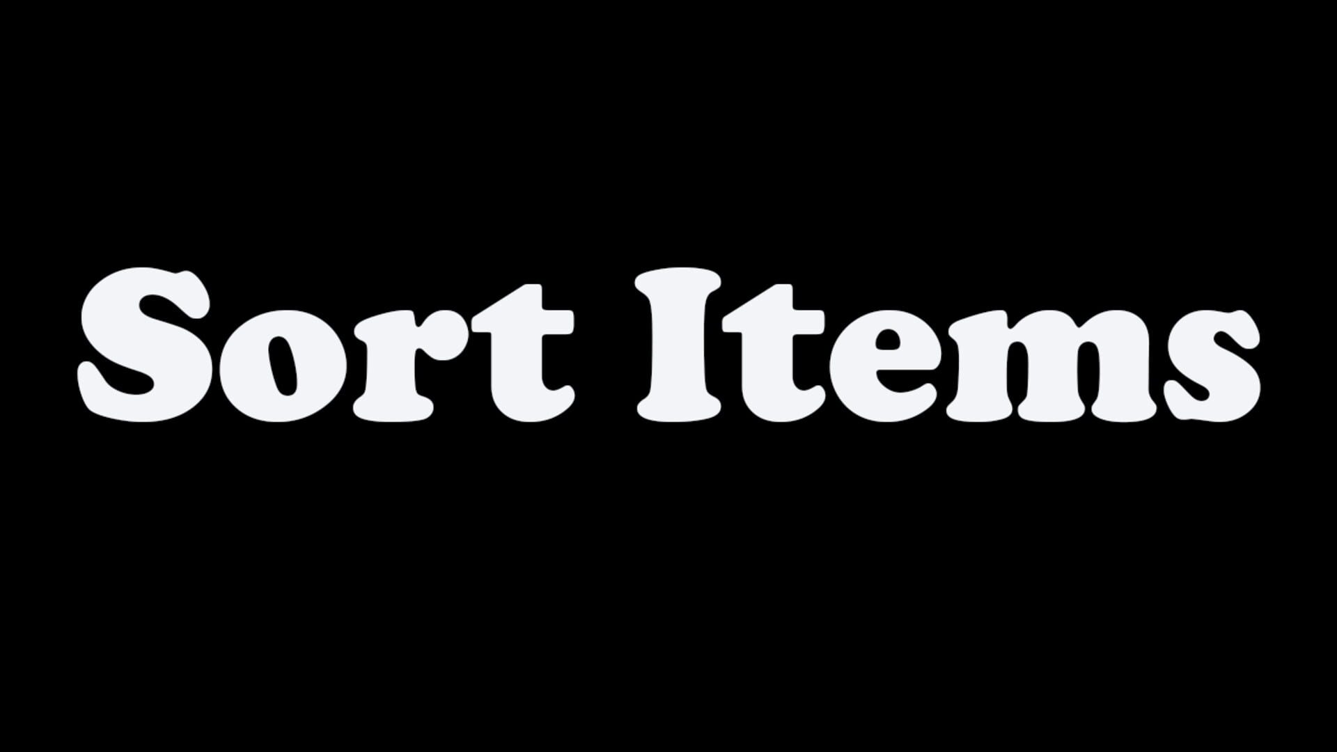 Foto do jogo Sort Items