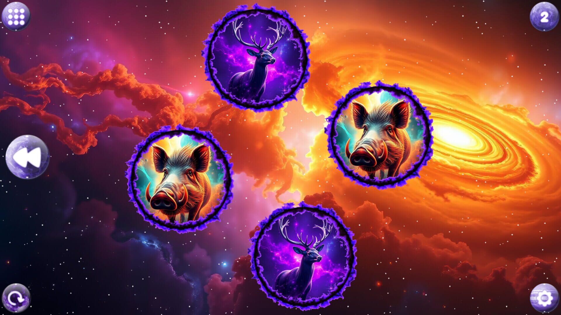 Foto do jogo Space Memory: Artiodactyls