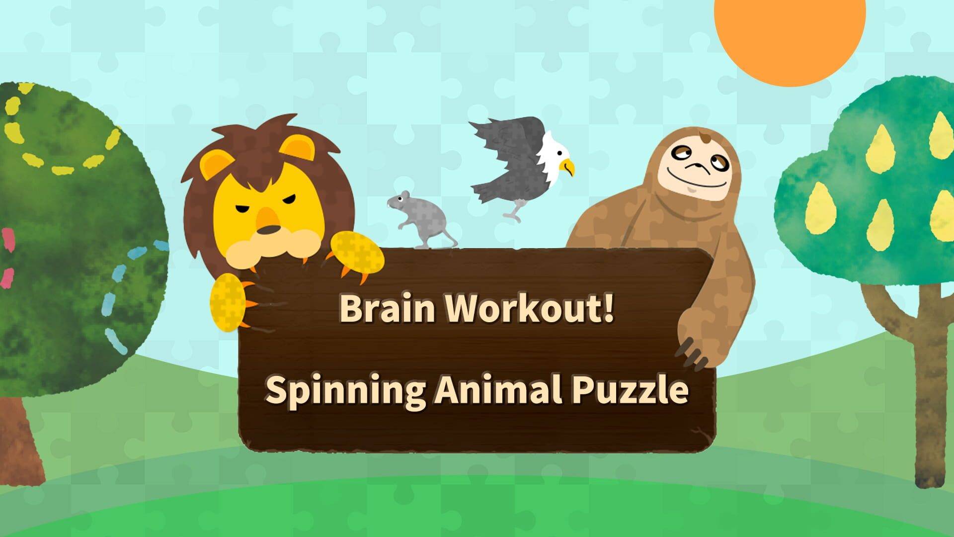 Foto do jogo Brain Workout! Spinning Animal Puzzle
