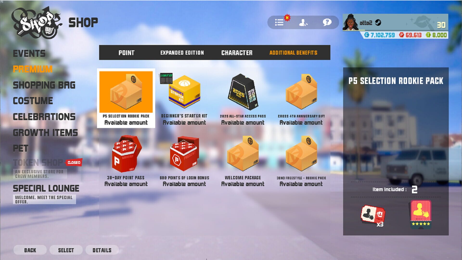 Foto do jogo 3on3 FreeStyle: P5 Selection Rookie Pack