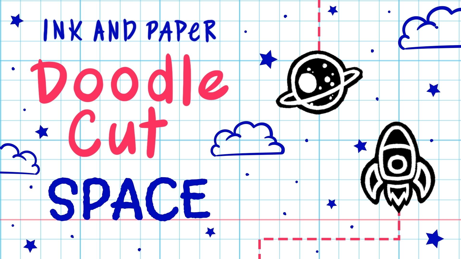 Foto do jogo Ink & Paper: DoodleCut - Space DLC