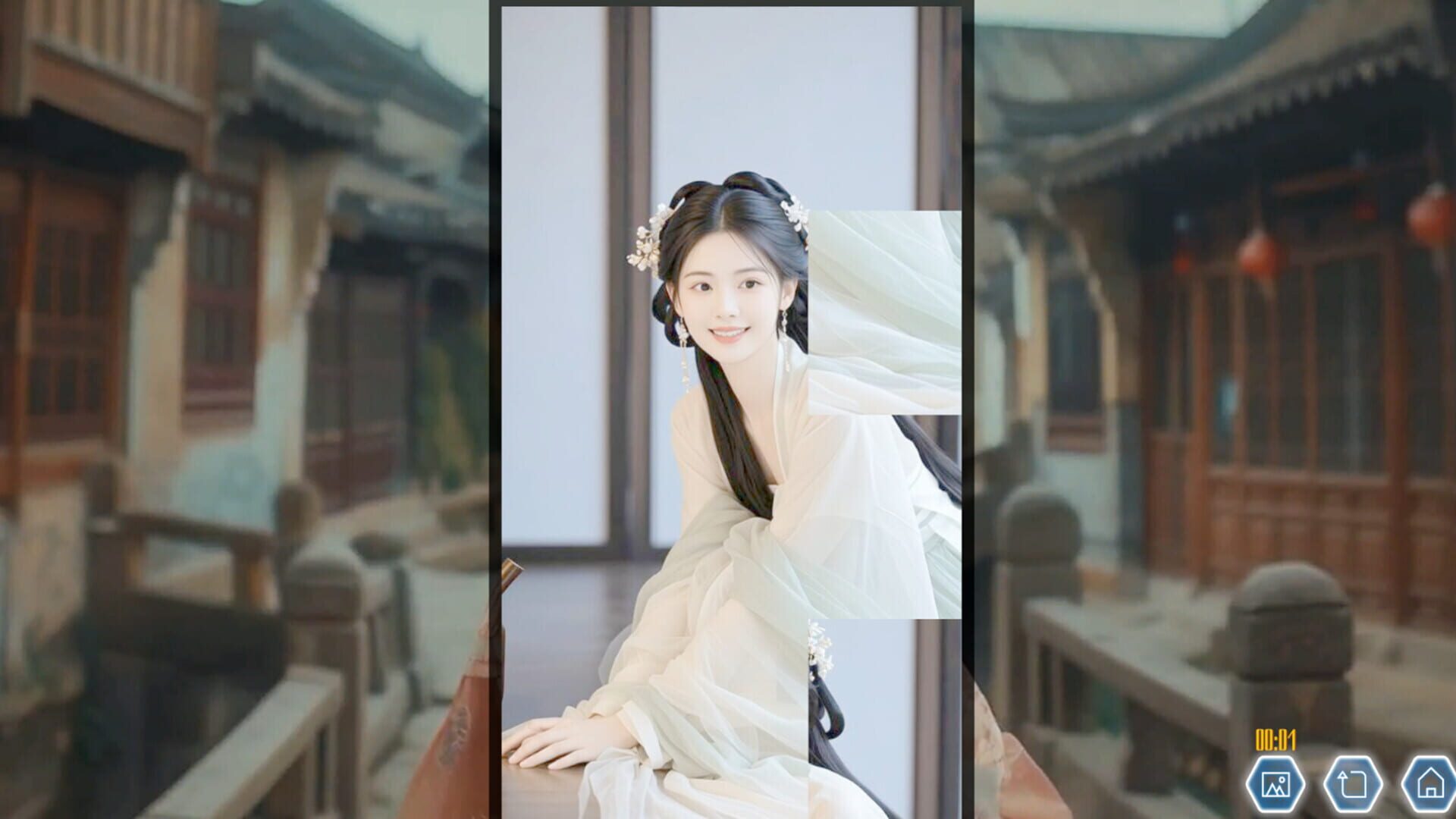 Foto do jogo Ancient Style Girl Dynamic Jigsaw Puzzle