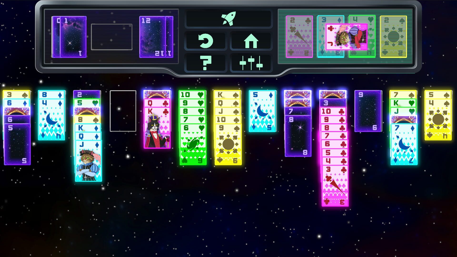 Foto do jogo Space Cat Solitaire