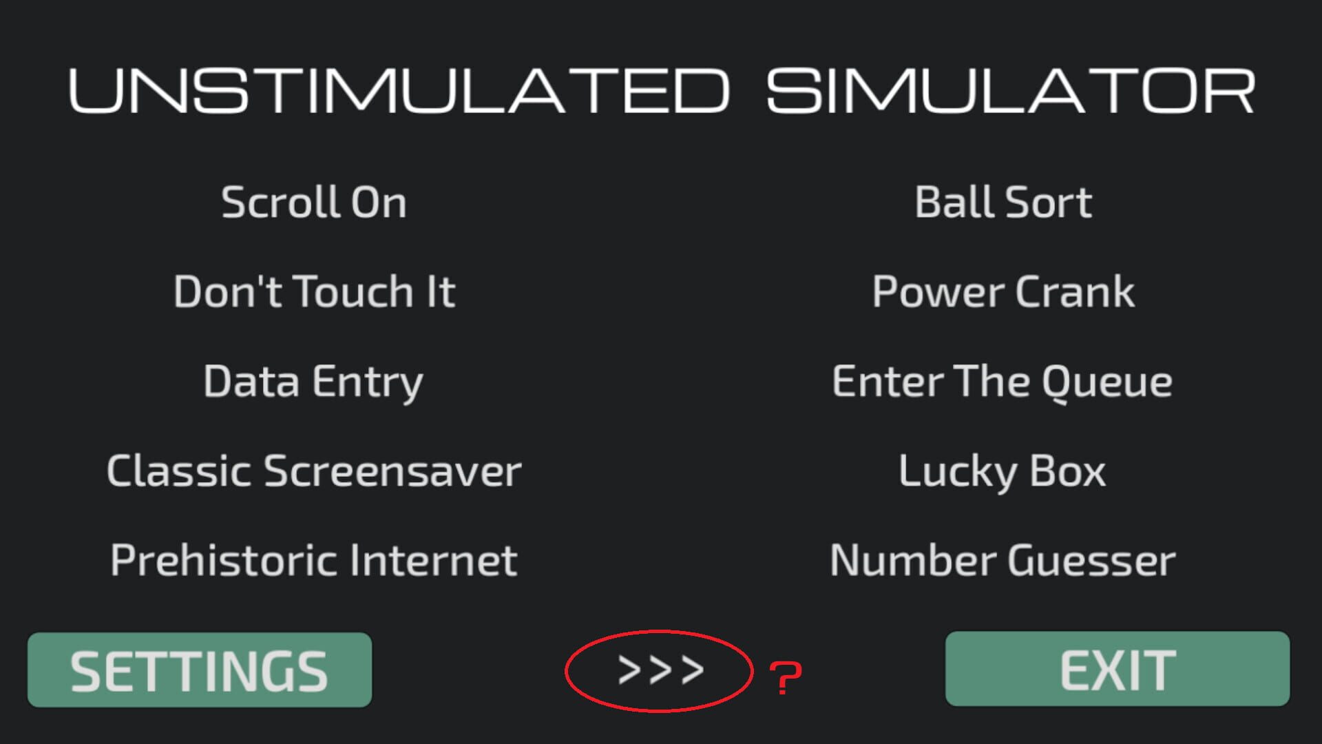 Foto do jogo Unstimulated Simulator