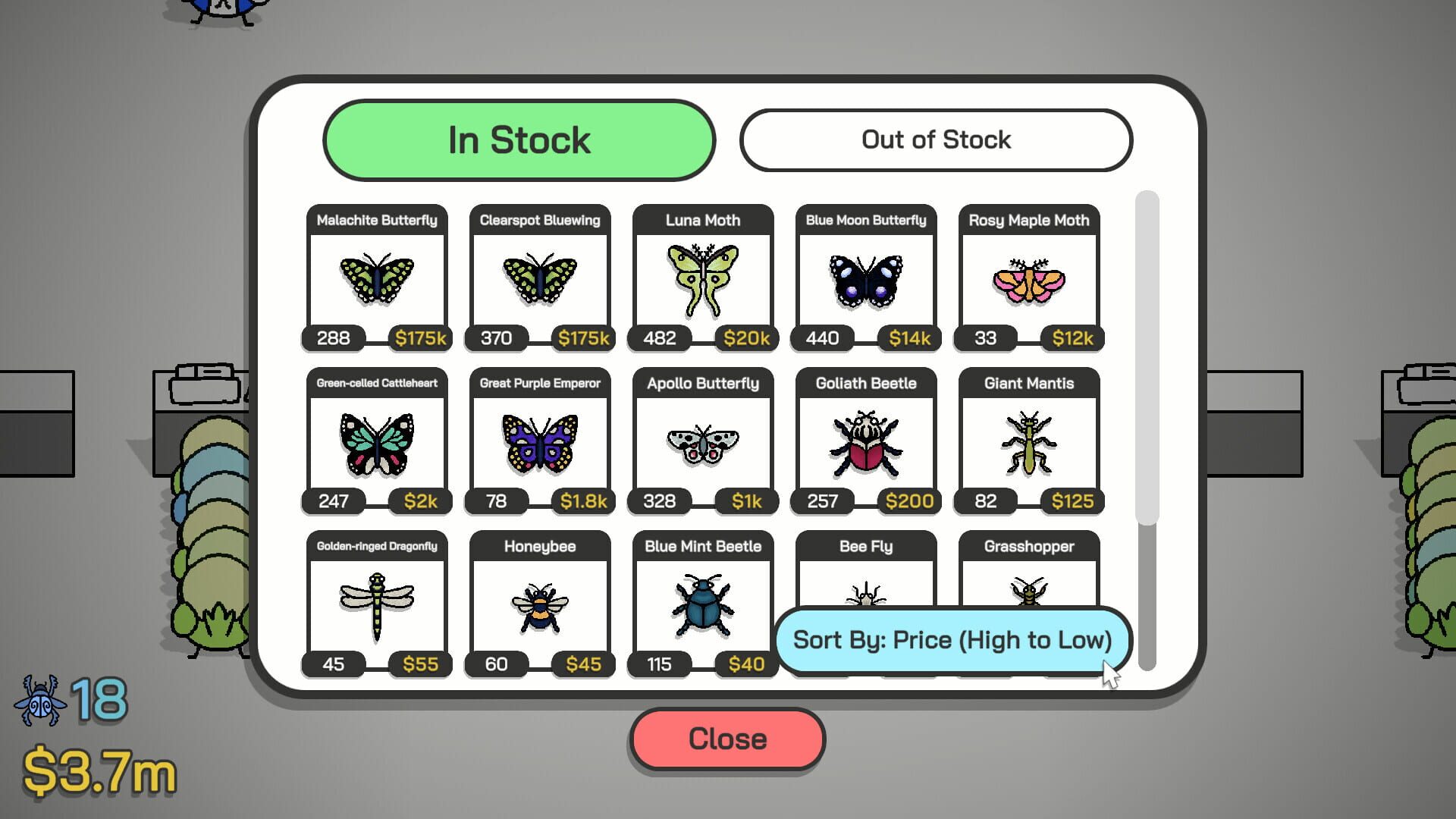 Foto do jogo Budgie's Bug Shop