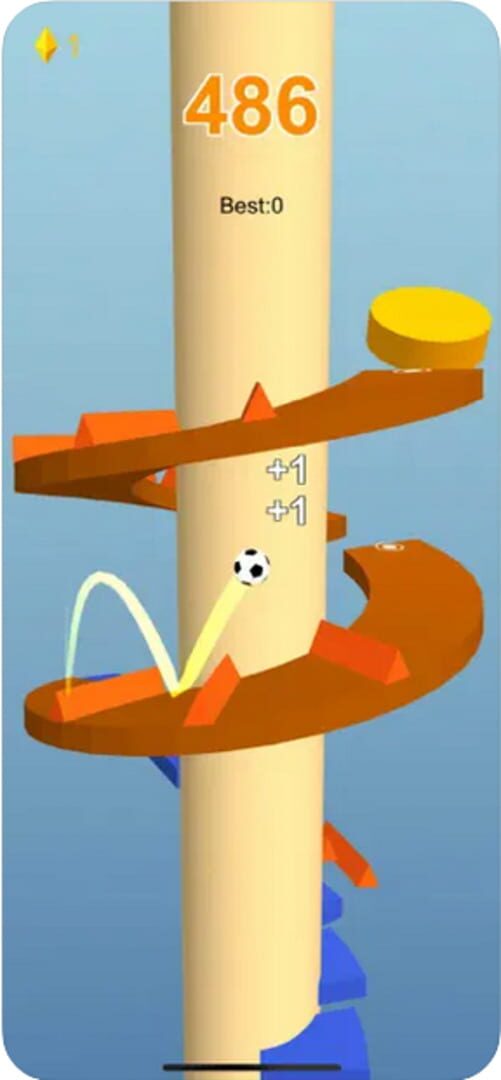 Foto do jogo Run Ball: Jump on Helix Road