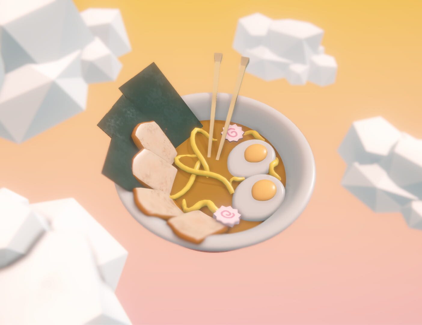 Foto do jogo Ramen Bowl Chicken Roll