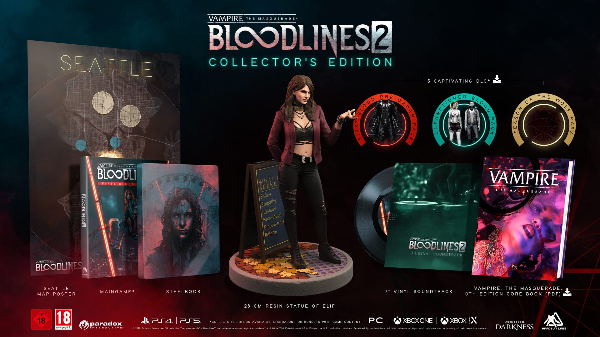 Foto do jogo Vampire: The Masquerade - Bloodlines 2 Collector’s Edition