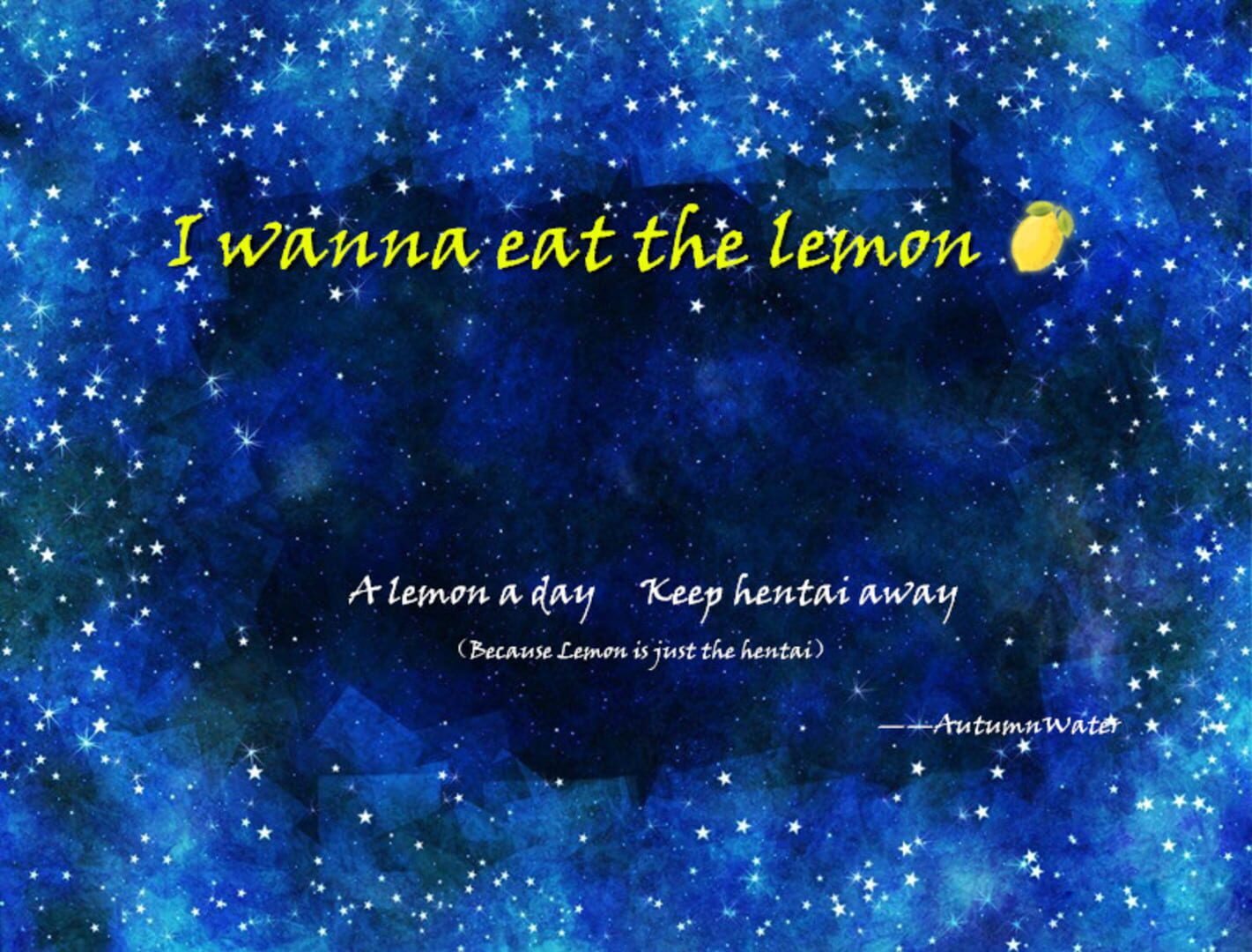Foto do jogo I Wanna Eat the Lemon