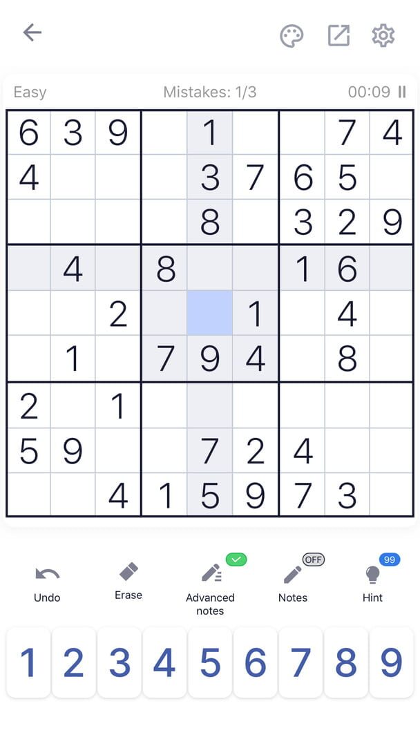 Foto do jogo Sudoku