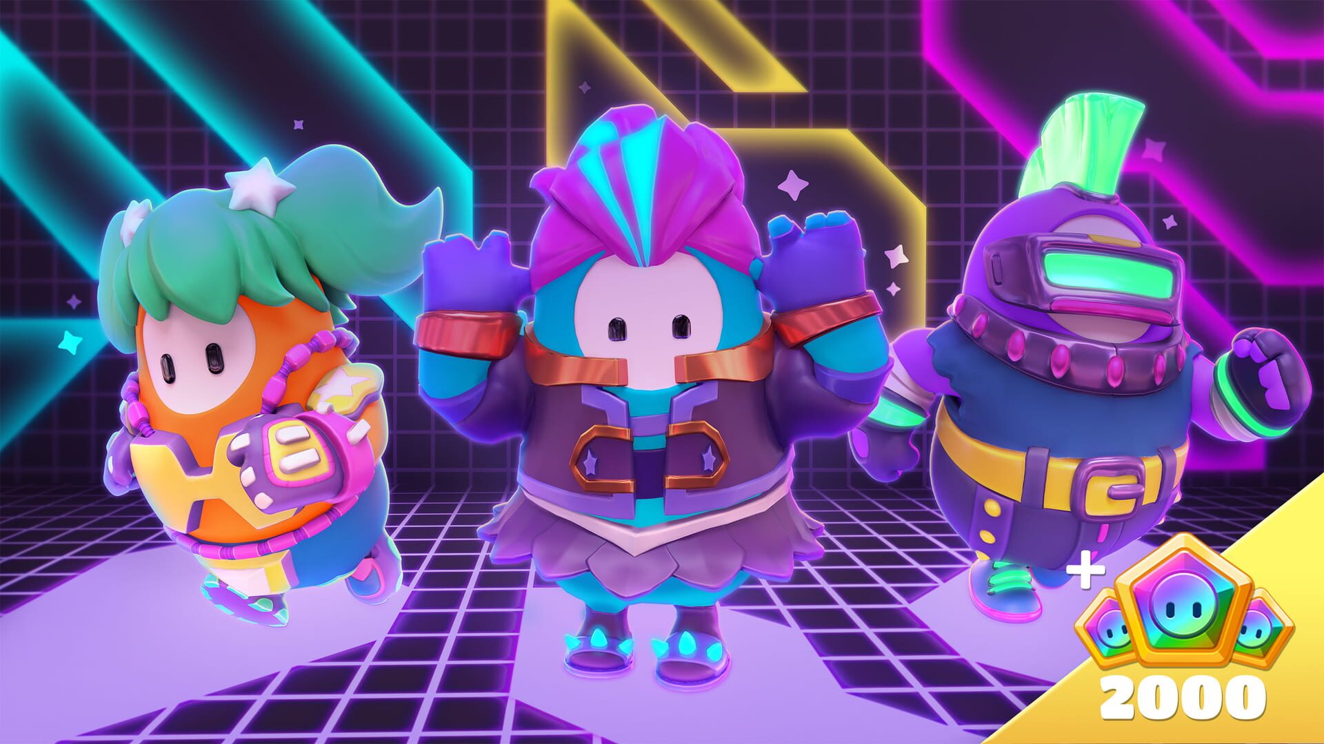 Foto do jogo Fall Guys: Neon Nightlife Pack