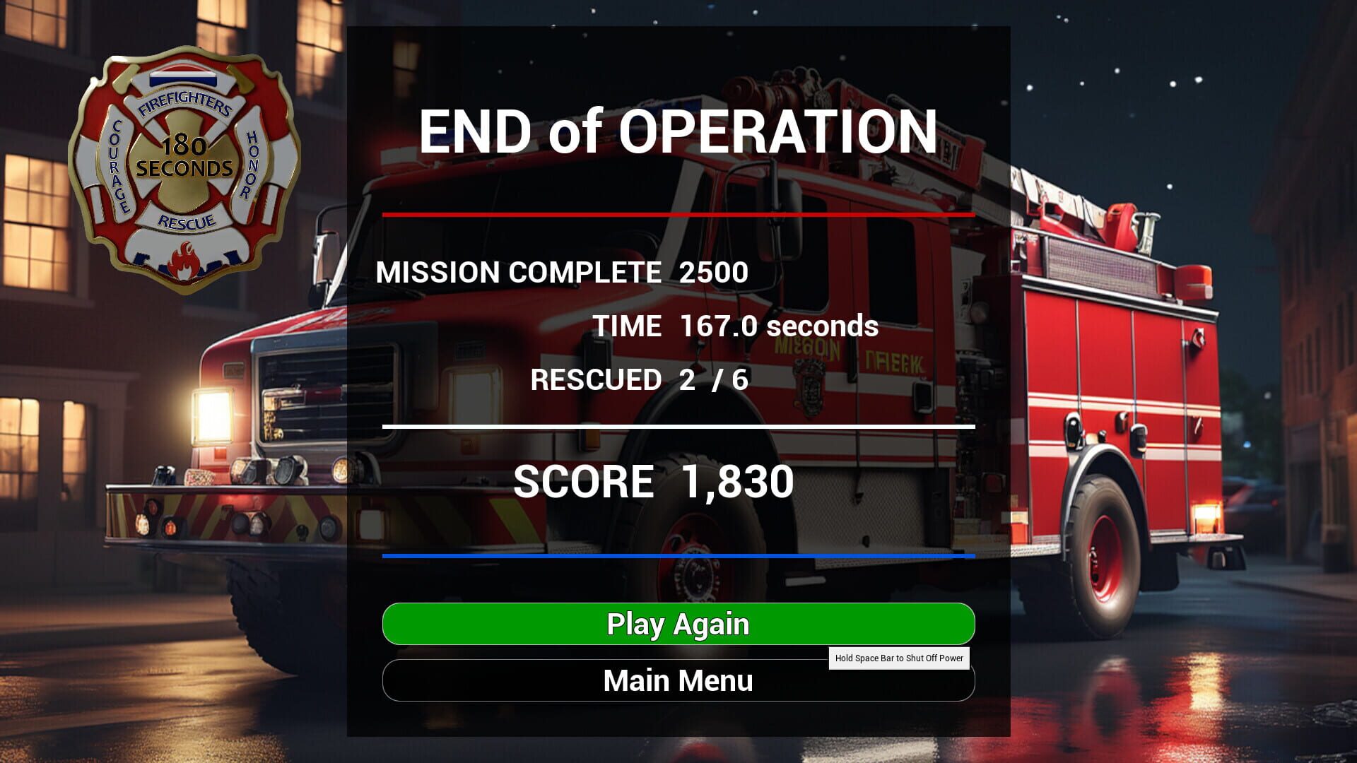 Foto do jogo 180 Seconds: A Firefighter's Call