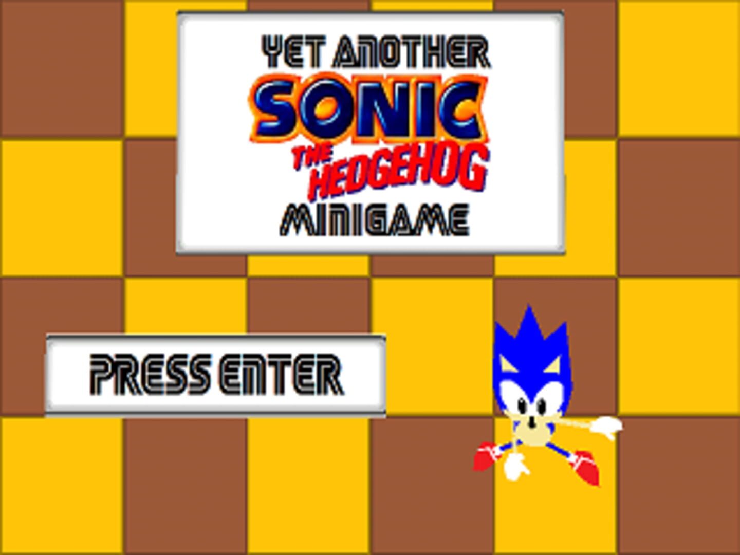 Foto do jogo Yet Another Sonic the Hedgehog Minigame
