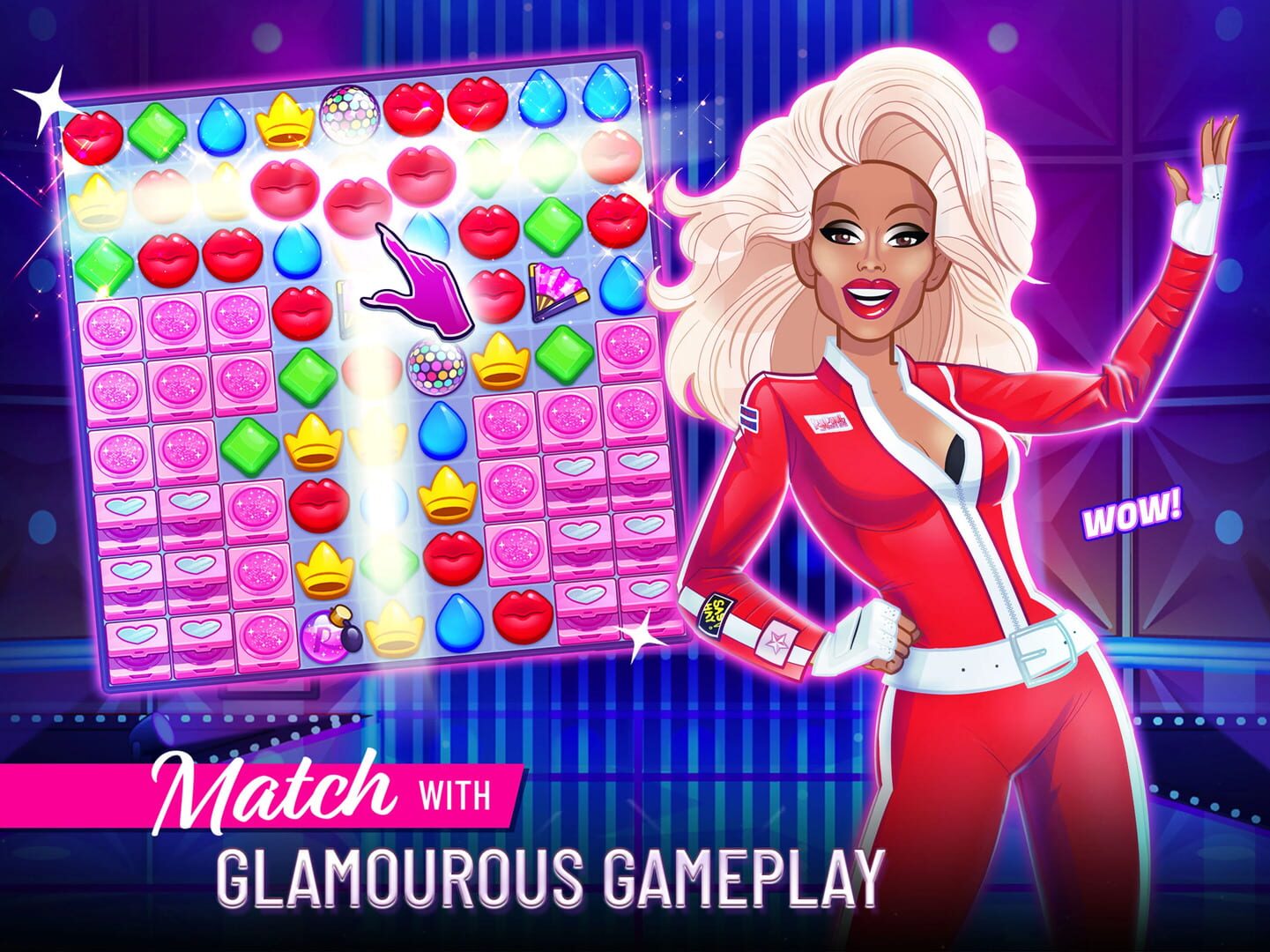 Foto do jogo RuPaul's Drag Race Match Queen