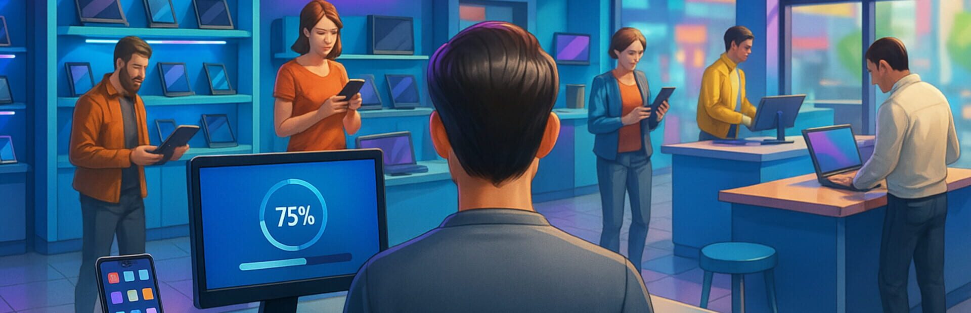 Foto do jogo Electronics Shop Simulator