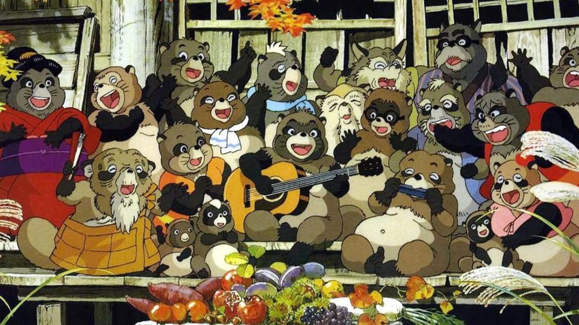 Foto do filme PomPoko: A Grande Batalha dos Guaxinins