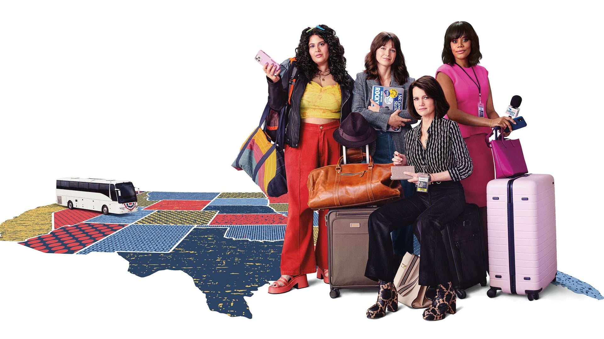 Foto do filme As Garotas do Ônibus: Jornalistas de Campanha
